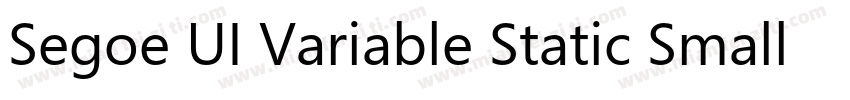 Segoe UI Variable Static Small Bol字体转换